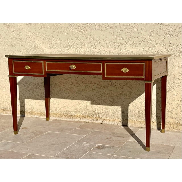 Louis XVI Style Flat Center Desk, 1930s For Sale - Image 3 of 10