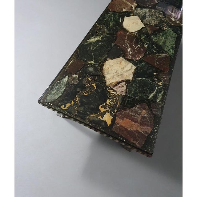 Resin and Marble Coffee Table, 1970s For Sale - Image 3 of 11