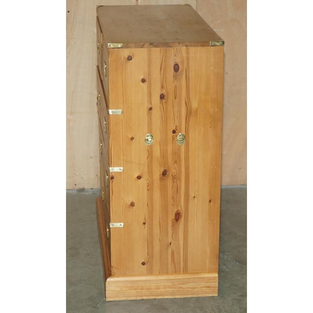 Vintage English Pine Chests of Drawers and Side Tables, Set of 3 For Sale - Image 10 of 18