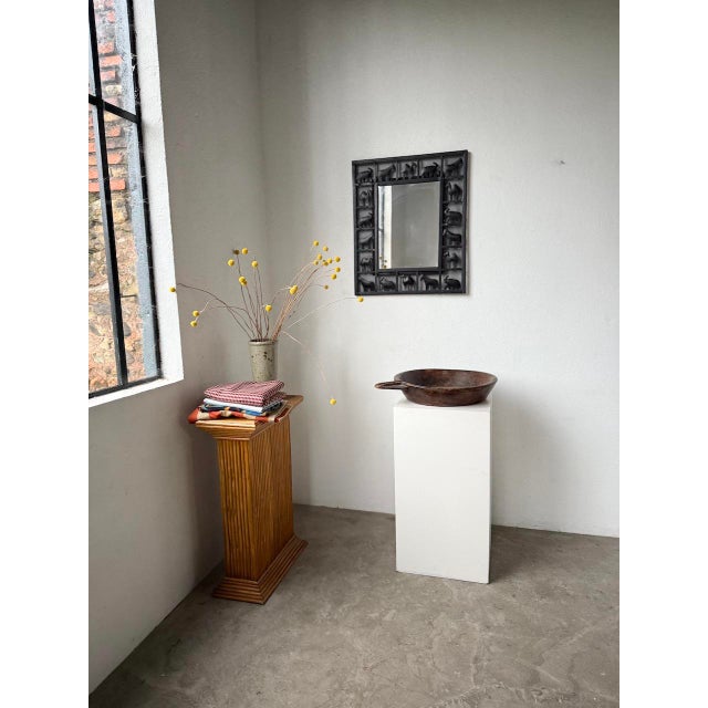 Metal Wrought Iron Mirror, Les Marolles, 1950s For Sale - Image 7 of 18