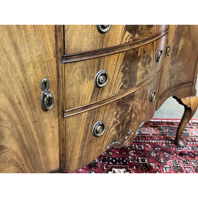 English Chippendale Mahogany Sideboard, 1930s For Sale - Image 12 of 17
