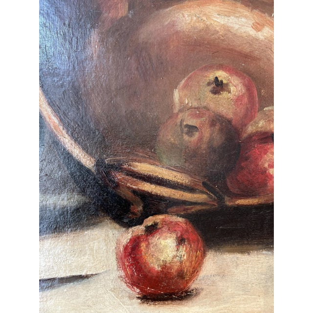 A. Bally, Cuivre et fruits, Oil on Cardboard, Framed For Sale - Image 4 of 12