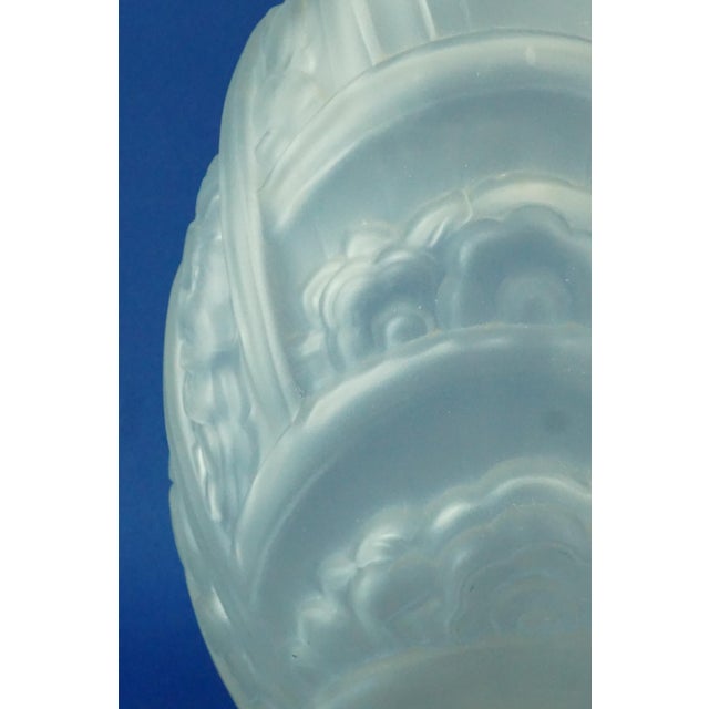 20th Century Art Nouveau Glass Vase Decorated with Bas-Relief from Muller Frères, Lunéville, France, 1900s For Sale - Image 10 of 18