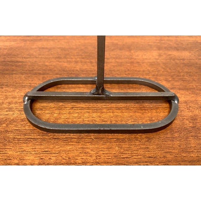 Mid-Century Modern Mid-Century Danish Metal and Glass Candleholder, 1960s For Sale - Image 3 of 18