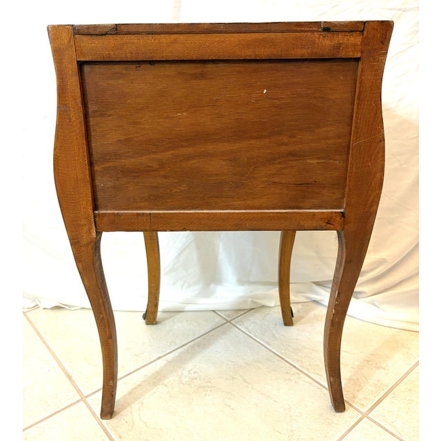 Vintage French Louis XVI Style Bombay Chest With Marble Top For Sale - Image 13 of 18