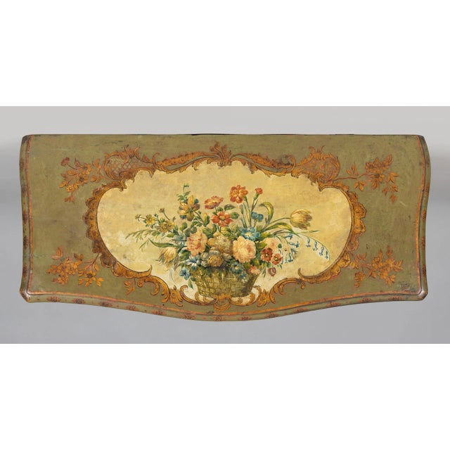 18th Century Italian Rococo Period Painted Commode For Sale - Image 9 of 11