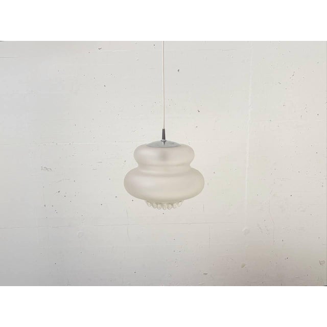 AH 43 Pendant Lamp in Satin-Finished Crystal Glass from Peill & Putzler , 1970s For Sale - Image 6 of 14