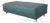 Grata Ottoman in Petrol Blue Fabric from Rolf Benz For Sale