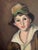 1960s Mid Century Modern Portrait of Boy With Cat, Signed & Dated 1966 For Sale - Image 5 of 5