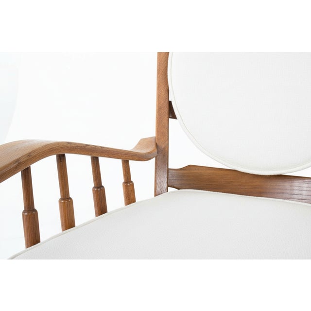 Guillerme et Chambron Armchairs in the style of Guillerme and Chambron, 1950s, Set of 2 For Sale - Image 4 of 9