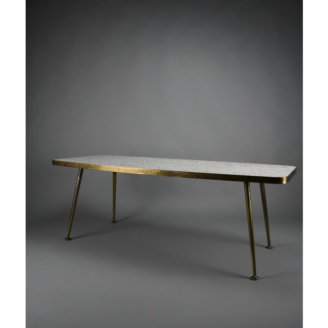 Mid-Century Brass and Glass Mosaïc Coffee Table by Berthold Müller, 1955 For Sale - Image 18 of 18