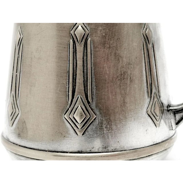 Metal Art Nouveau Milk Jug from WMF, Germany, Early 1900s For Sale - Image 7 of 12