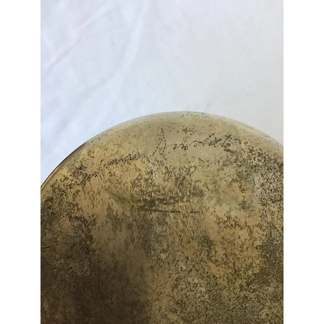 Mid-Century Modern 1970s Silver Plate Man Holding Vessel For Sale - Image 3 of 12