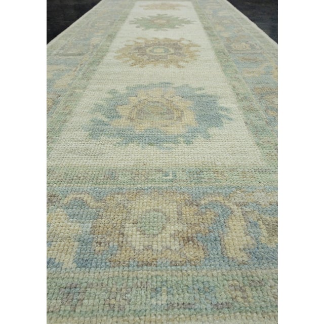 Textile Turkish Oushak Runner Rug 2'9" x 6'8" #17525 For Sale - Image 7 of 8