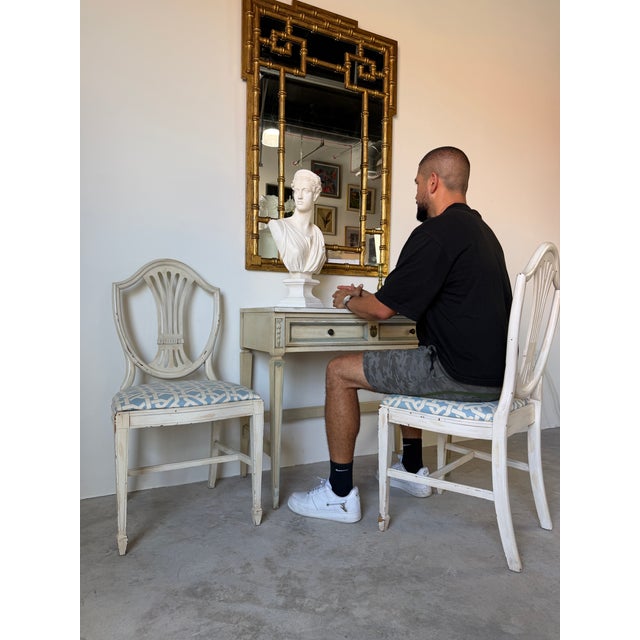 French Provincial Vintage French Provincial Style Writing Desk For Sale - Image 3 of 17