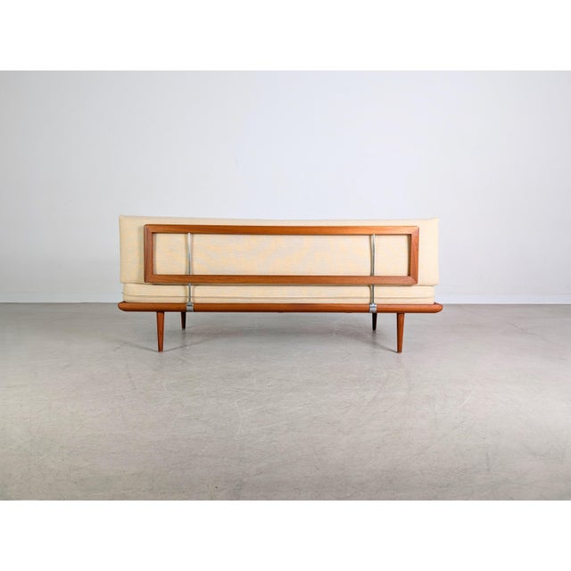 Wood Daybed Sofa by Peter Hvidt & Orla Mølgaard-Nielsen for France & Søn For Sale - Image 7 of 12