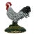 1950s Vintage Americana Arts & Crafts Cast Iron Rooster Doorstop For Sale