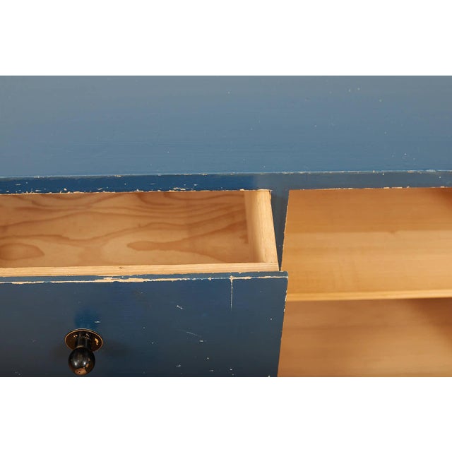 Fir Chest of Drawers with Steel Tube Legs and Wooden Ends For Sale - Image 12 of 16