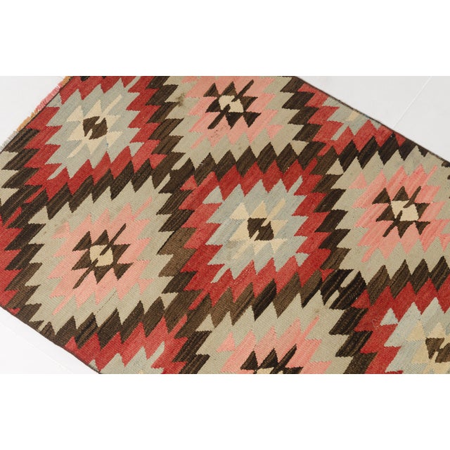 1960s Anatolian Hallway Kilim Runner For Sale - Image 5 of 10