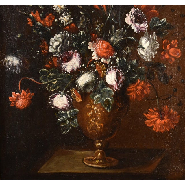 After Francesca Volò Smiller / Vincenzina, Still Life of Flowers, 1680, Oil on Canvas For Sale - Image 9 of 15