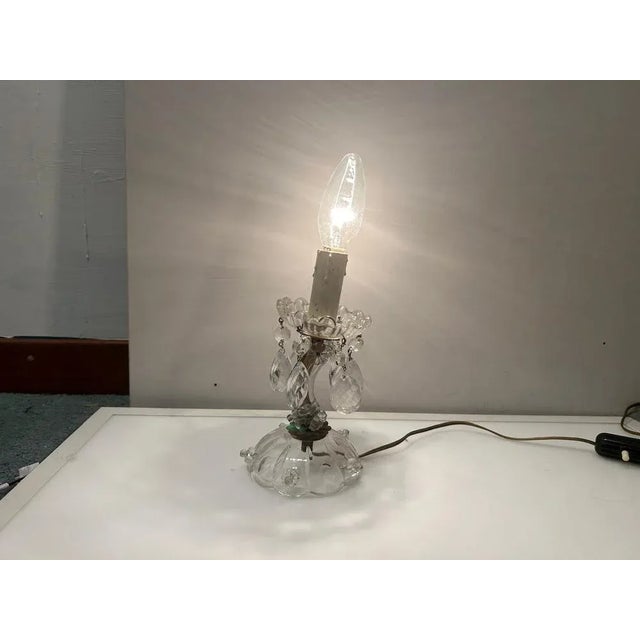 Vintage Crystal Lamps, 1950s, Set of 2 For Sale - Image 9 of 13