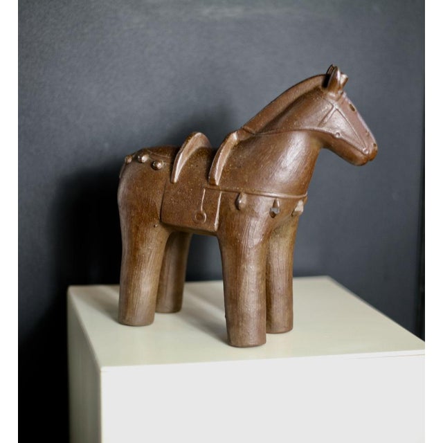 Japanese Ceramic Horse, 1950s For Sale - Image 11 of 17
