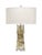 Stag Table Lamp, Cream Stacked Horn For Sale