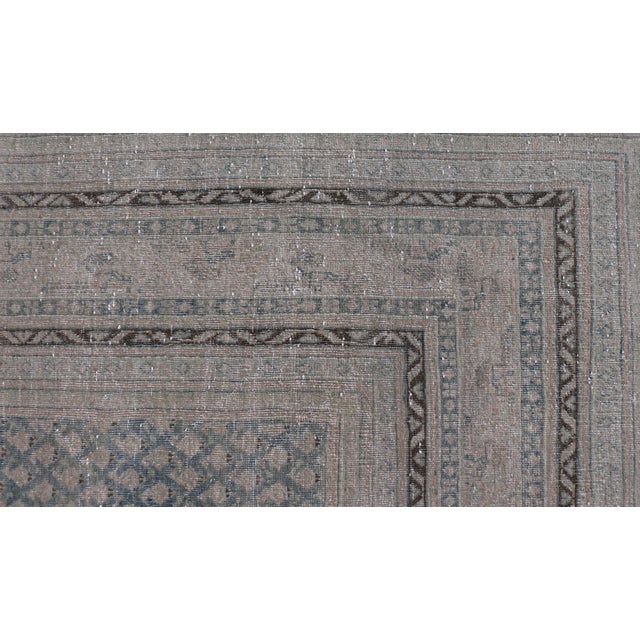 Textile Minimalist Design Antique Persian Tabriz Rug With All-Over Small Scale Design For Sale - Image 7 of 14
