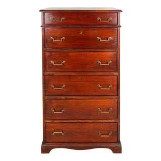 Mahogany Secretaire Chest of Drawers, Mid 20th Century For Sale