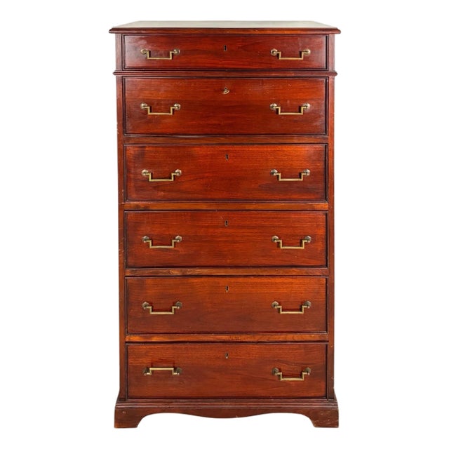 Mahogany Secretaire Chest of Drawers, Mid 20th Century For Sale