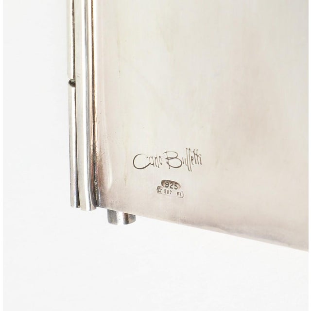 Silver Art Deco Style Sterling Silver Address Book by Carlo Buffetti, C. 1970 For Sale - Image 8 of 10