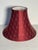 Shabby Chic 1960s Shabby Chic Burgundy Red Silk Embroidered Lamp Shade For Sale - Image 3 of 5