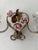 Ceramic French Beaded Old Vintage Pink Porcelain Roses Flowers Sconces Italian, C 1940 For Sale - Image 7 of 8
