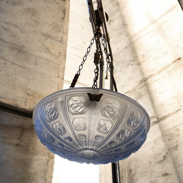 Mid-Century Glass Pendant, 1950s For Sale - Image 13 of 15