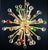 Art Deco Style Sputnik Chandelier in Murano Glass, Venice, Italy, 1981 For Sale - Image 10 of 15
