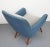 Blue Armchair in Pigeon Blue-Light Gray, 1950s For Sale - Image 8 of 13