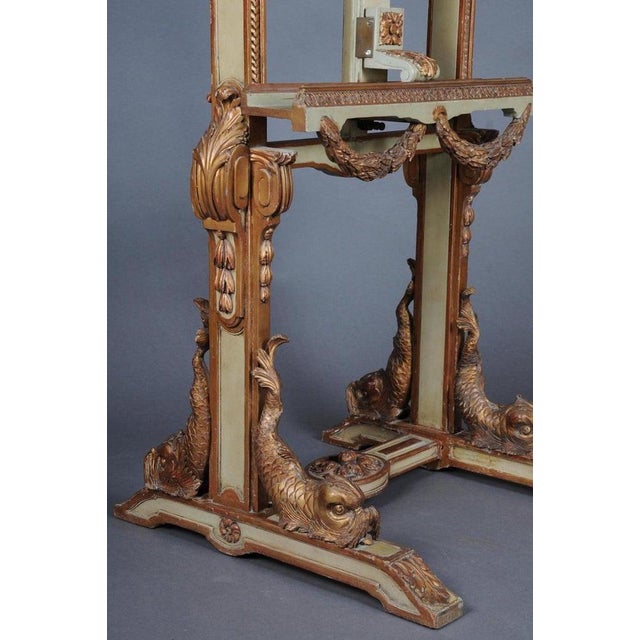 Antique Napoleon III Easel with Dolphins, 1870 For Sale - Image 9 of 18
