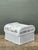 Vintage Braided White Rattan Ottoman For Sale - Image 10 of 12