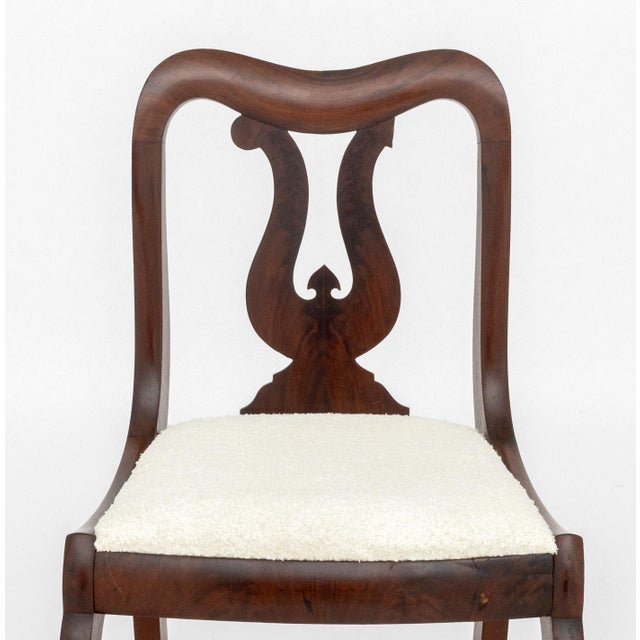 Brown American Classical Mahogany Side Chairs, Pair For Sale - Image 8 of 9