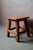 Rustic Farmhouse Stool in Wood, France For Sale - Image 10 of 11