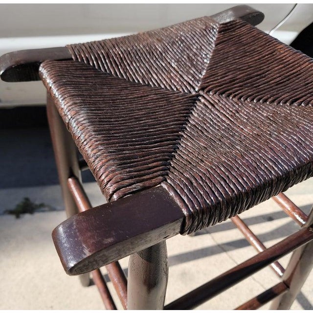 20th Century Bar Stools in Dark Surface - Set of 4 For Sale - Image 4 of 8