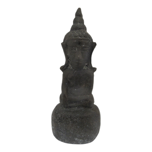 Antique Thai Bronze Ayutthaya Seated Meditational Buddha Amulet Figurine