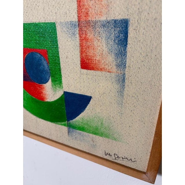 1980s Isa Di Battista Gorini, Abstract Composition, 1980s, Paint on Canvas For Sale - Image 5 of 6