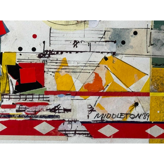 Contemporary Sam Middleton, Untitled, Drawing Collage and Mixed Media on Paper For Sale - Image 3 of 8