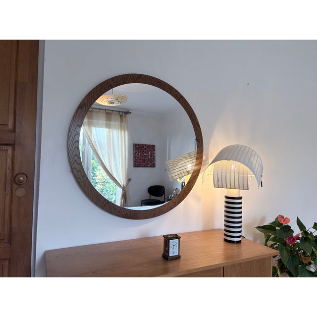 Vintage Scandinavian Wooden Mirror, 1960s For Sale - Image 10 of 12