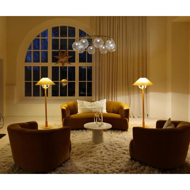 Brown Vintage Scandinavian Sculptural Floor Lamps in Pine, 1970s, Set of 2 For Sale - Image 8 of 18