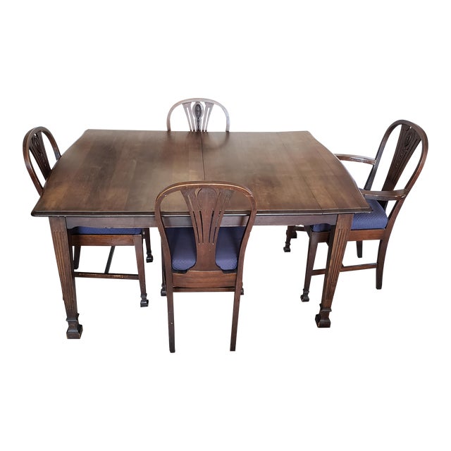 Antique Walnut Dining Set Chairish