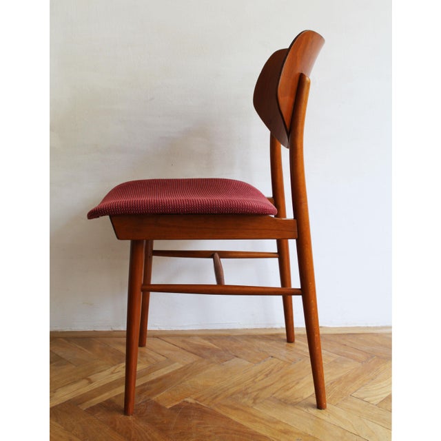 Czech Scandinavian Style Dining Chairs from Ton, 1960s, Set of 4 For Sale - Image 11 of 13