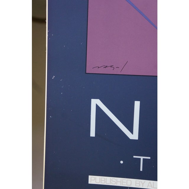Patrick Nagel 1985 Patrick Nagel the Book Original Pop Art Poster Print Dumas Mirage 36" For Sale - Image 4 of 12