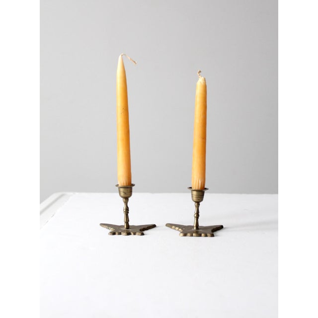 Vintage Brass Butterfly Candle Holders a Pair Chairish